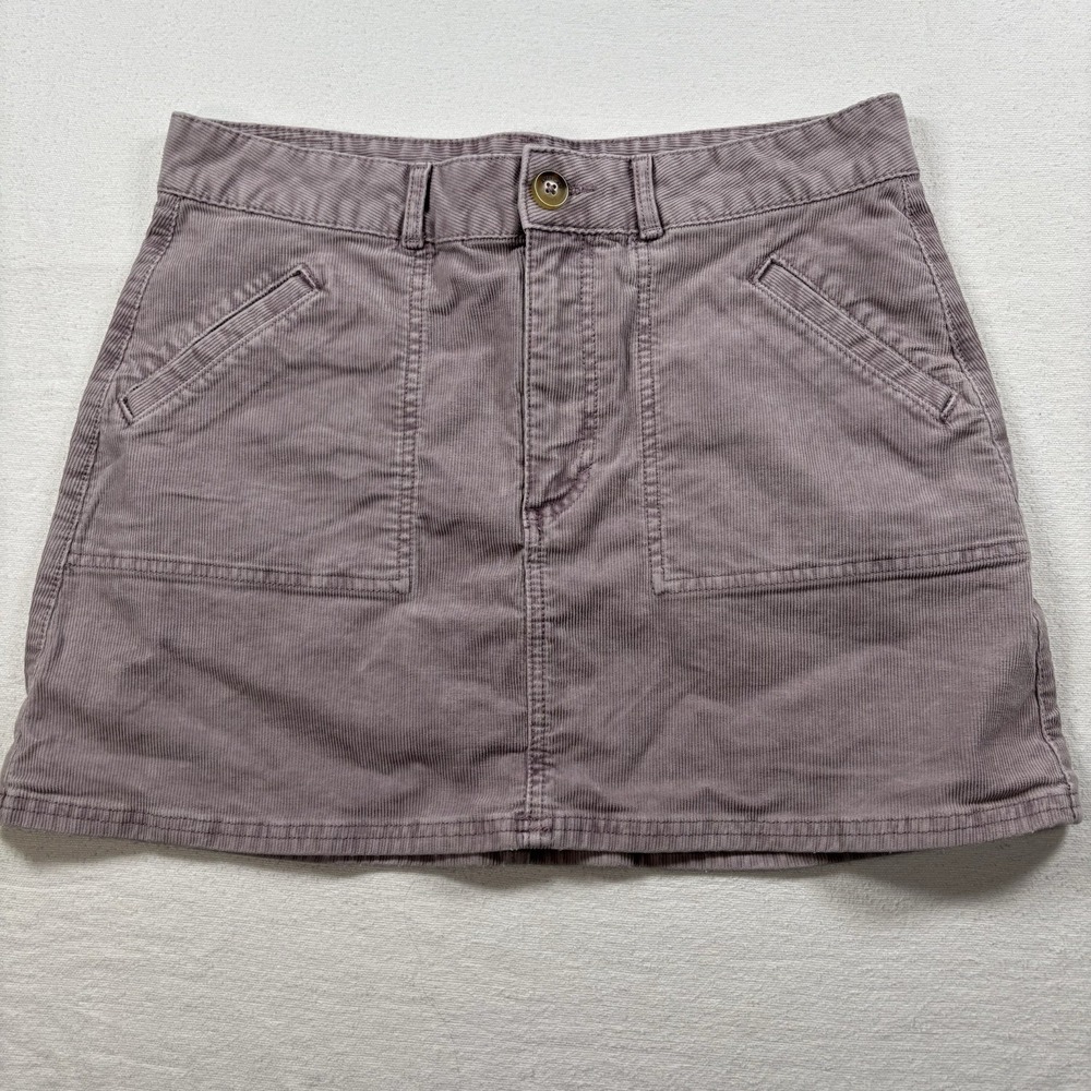 American Eagle‎ Outfitters Purple Corduroy Mini Skirt Size 10